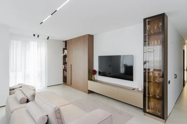 Mobilier modern complet în tonuri de cappuccino și nuc — str. Regele Carol, Durlești